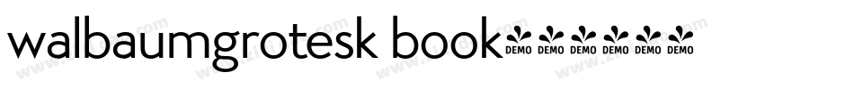 walbaumgrotesk book字体转换